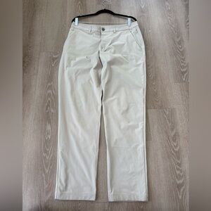 lululemon athletica Men's Light Tan Straight-Leg Chinos
